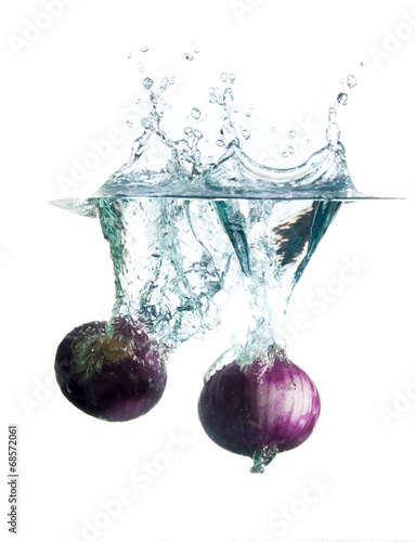 Shallots Vegetables  dropped in fresh water