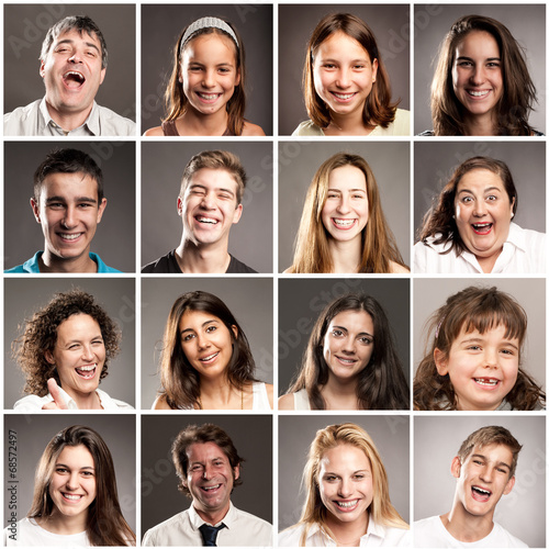 portraits of people with happy expression