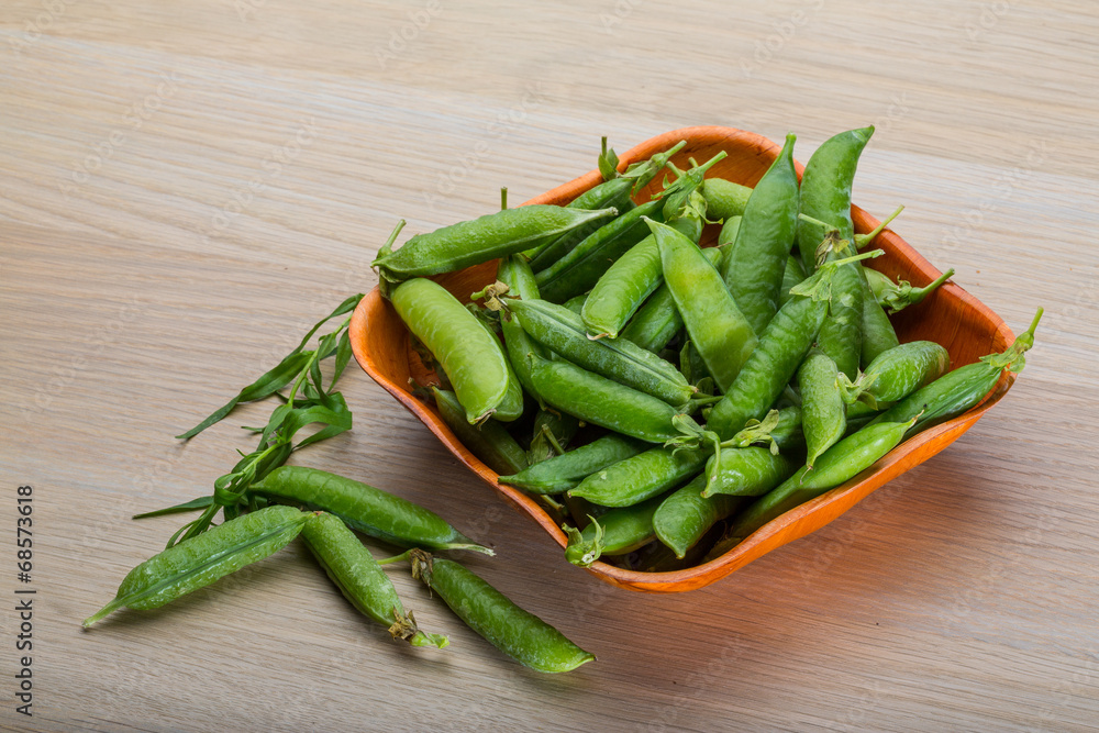 Green fresh peas