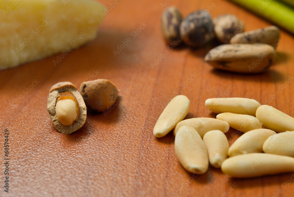 Fototapeta premium pine nuts