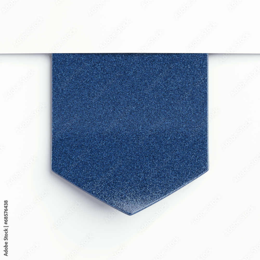 Fototapeta premium blue clothing label