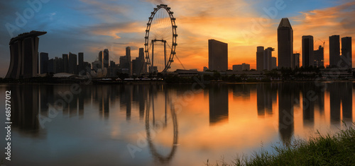 Canvas Print Landscape of Singapore