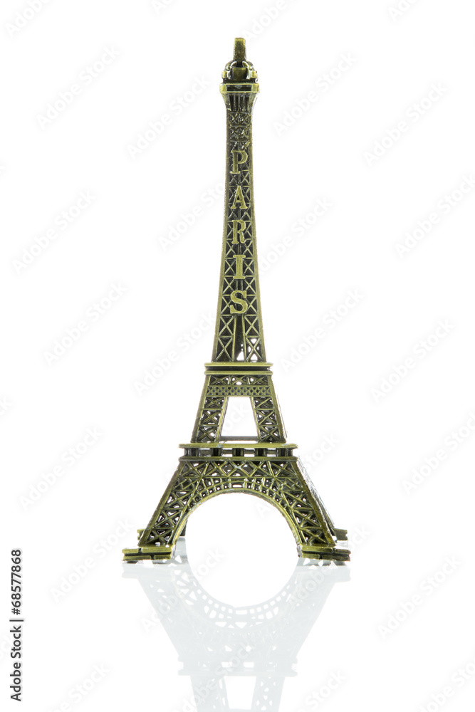 Small Eiffel tower isolated