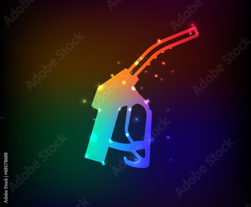 Oil symbol,Rainbow vector