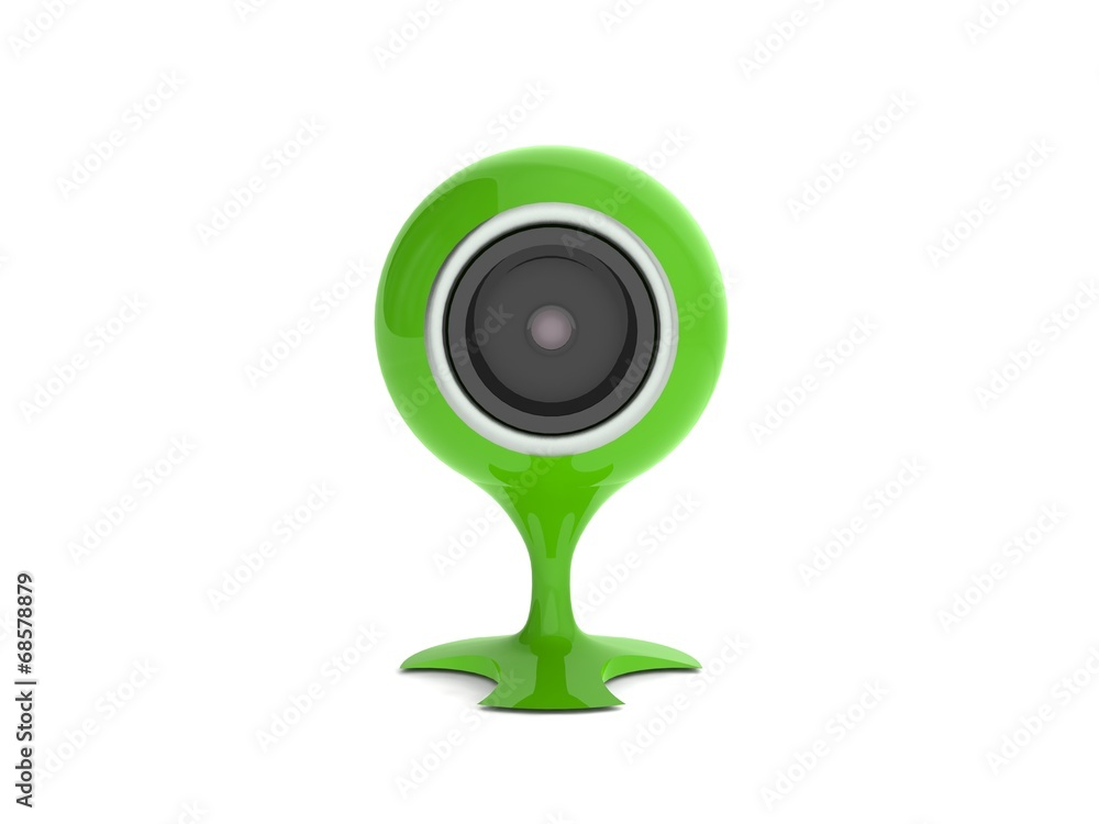web camera on a white background, 3d illustration web camera on a white background, 3d illustration