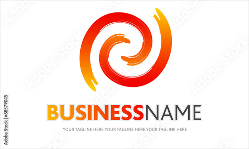 logo spirale, logo azienda, vortice, sole