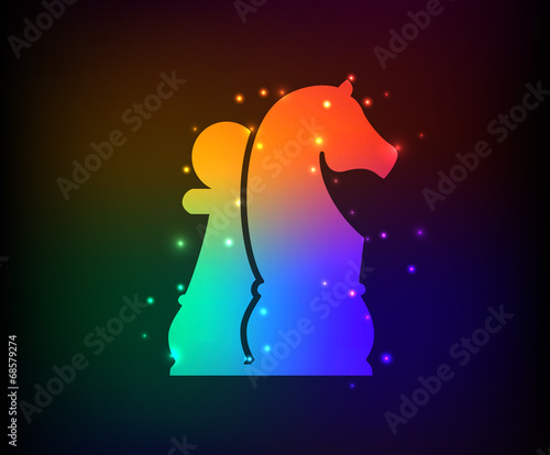 Chess symbol,Rainbow vector