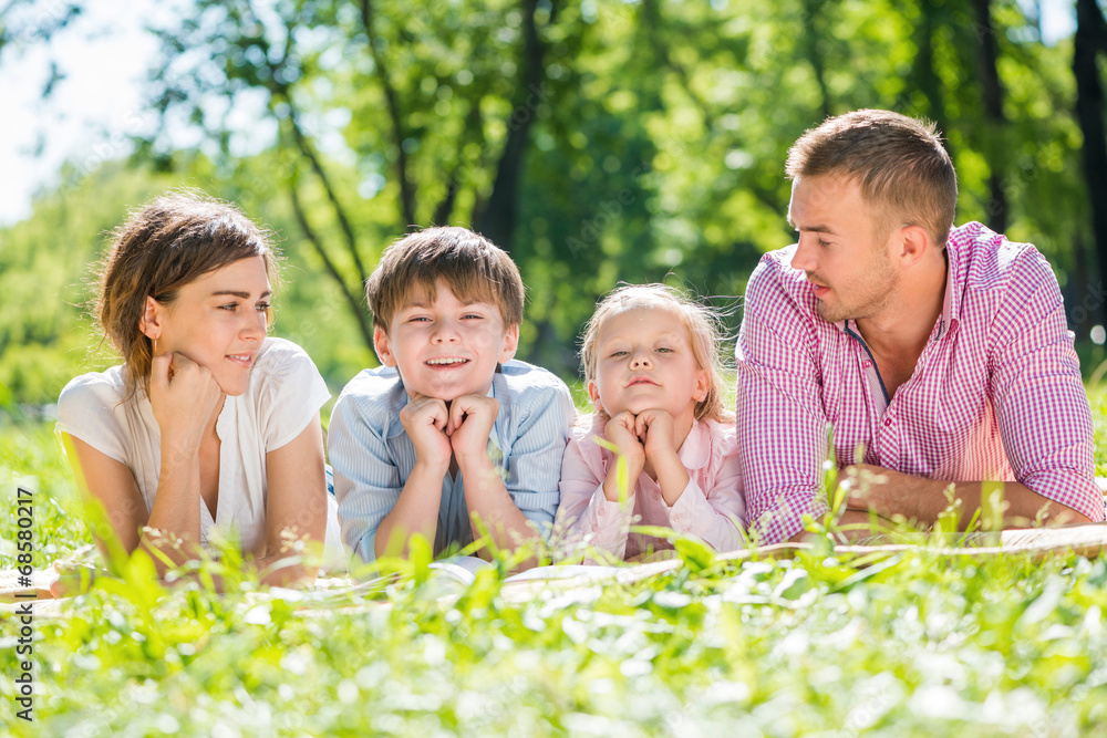 Fototapeta premium Weekend z rodziną