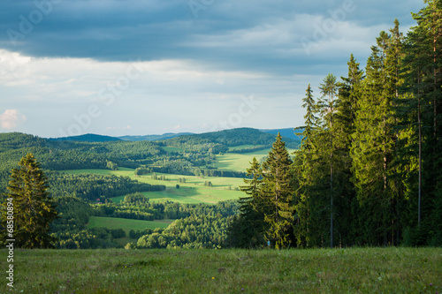 View from a mountain in Lipno - Czech Republic