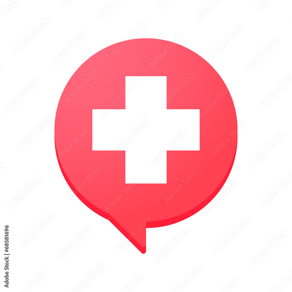 Obraz premium Comic balloonn with the swiss flag