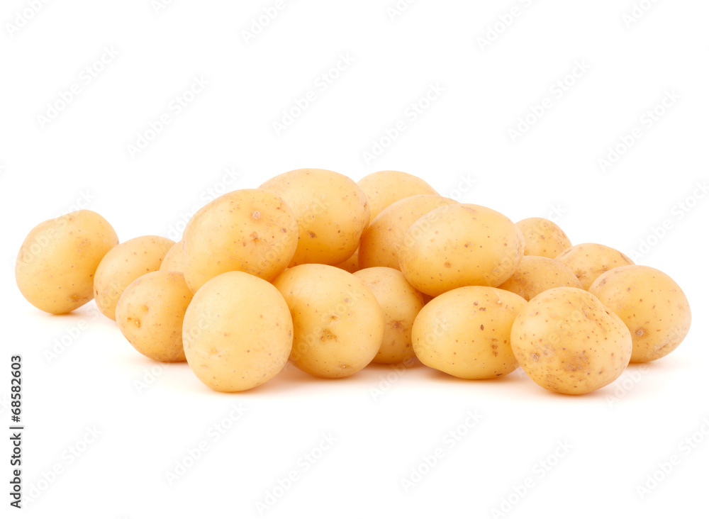 new potato tuber isolated on white background cutout new potato tuber isolated on white background cutout