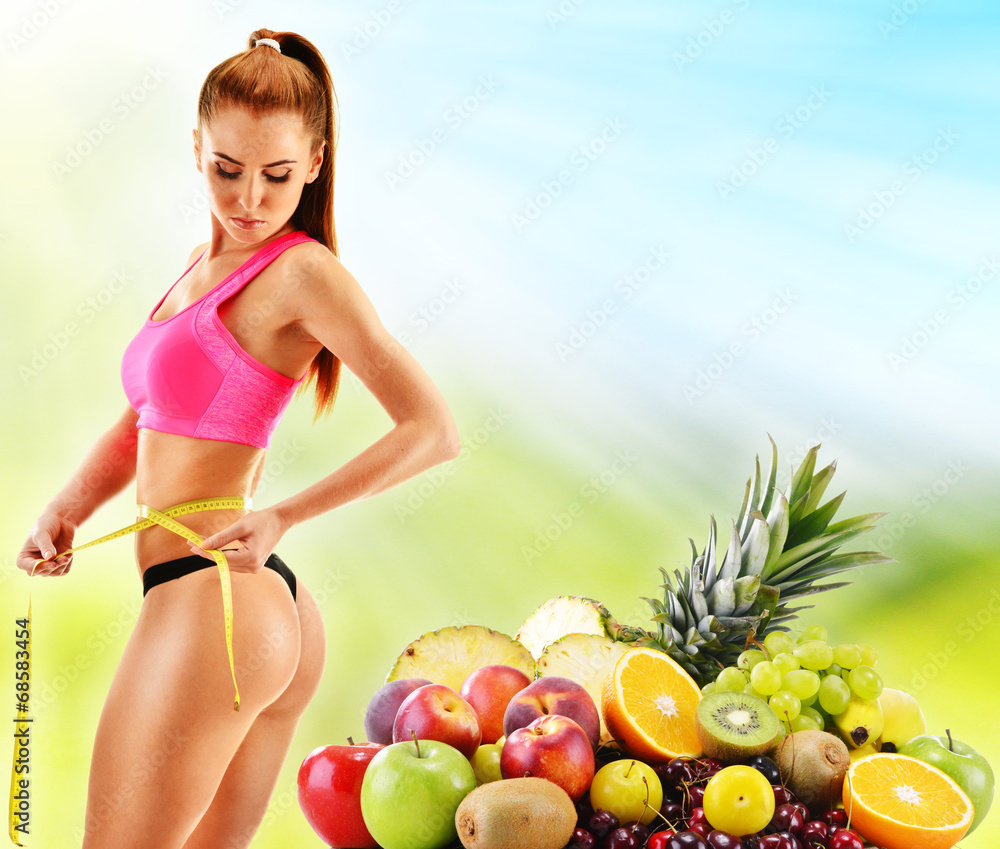 Dieting. Balanced diet based on raw food Dieting. Balanced diet based on raw food
