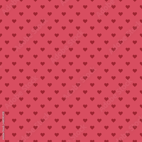 Romantic seamless pattern with hearts. Beautiful vector