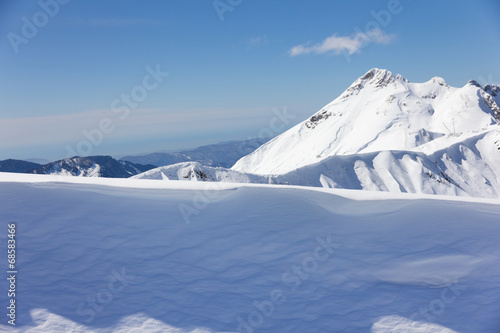 landscape in the mountains at Krasnaya Polyana