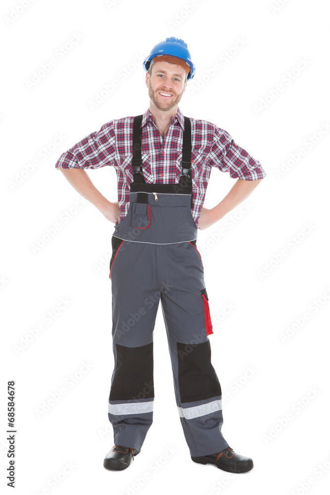 Manual Worker Standing With Hands On Hip Manual Worker Standing With Hands On Hip