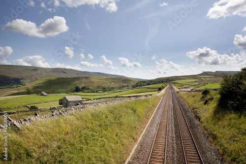Railway tracks near Kirkby Stephen, Cumbria