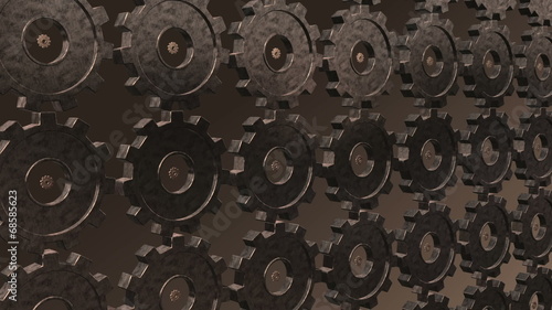 Wallpaper Mural Seamless looping gears morphing from one type into another. Torontodigital.ca