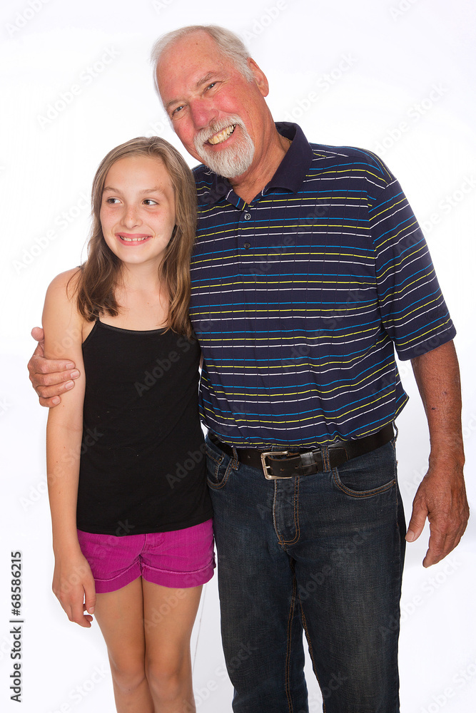 Grandfather and child Grandfather and child