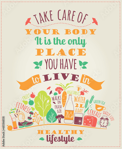 healthy lifestyle background
