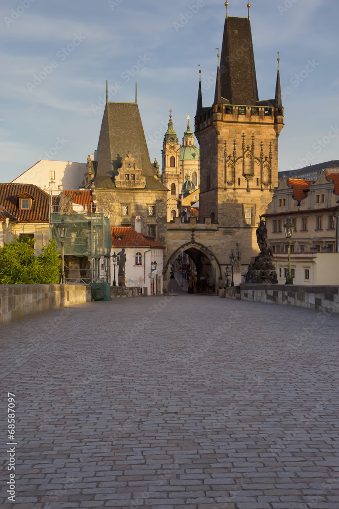 Charles Bridge in the early morning