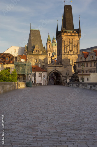 Charles Bridge in the early morning