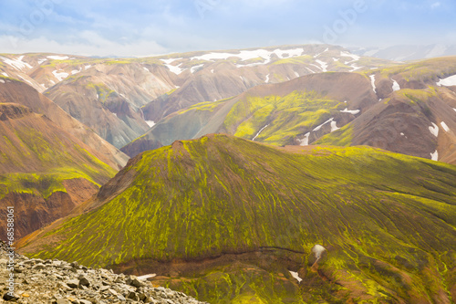Panorama of Icelandic mountains © sergemi