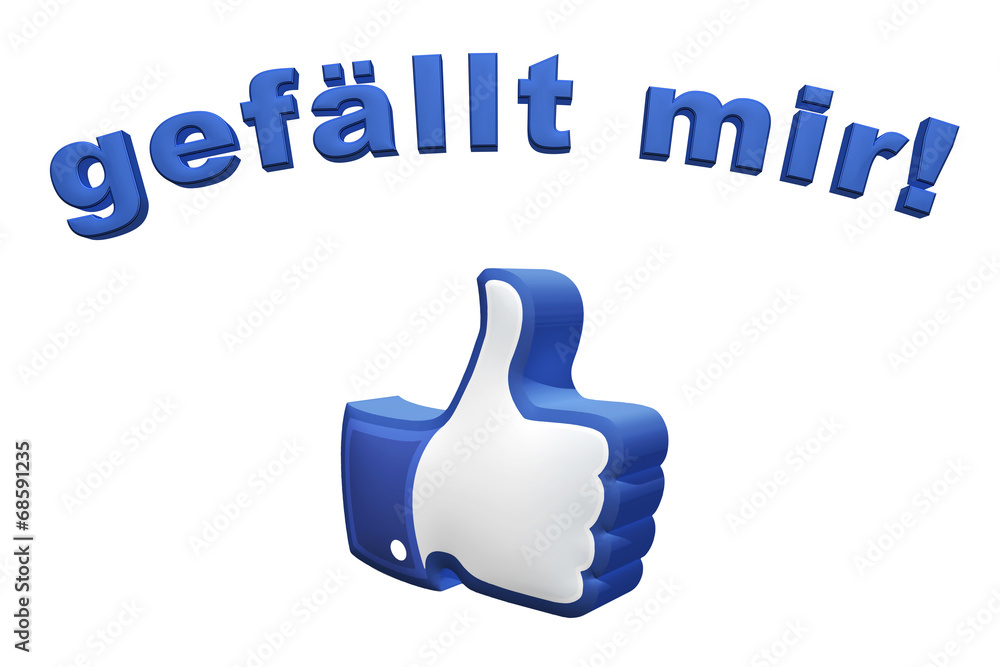 Ich Drück Dir Die Daumen Englisch Gefällt mir, Daumen hoch Stock-Illustration | Adobe Stock