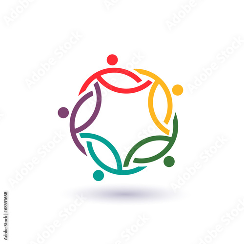 Teamwork 5 international circle logo