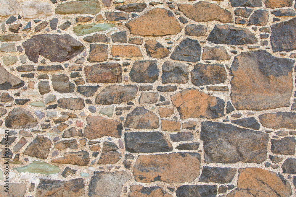 Antique natural stonewall StockFoto Adobe Stock
