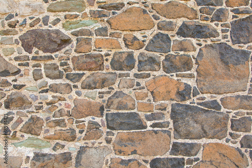 Antique natural stonewall