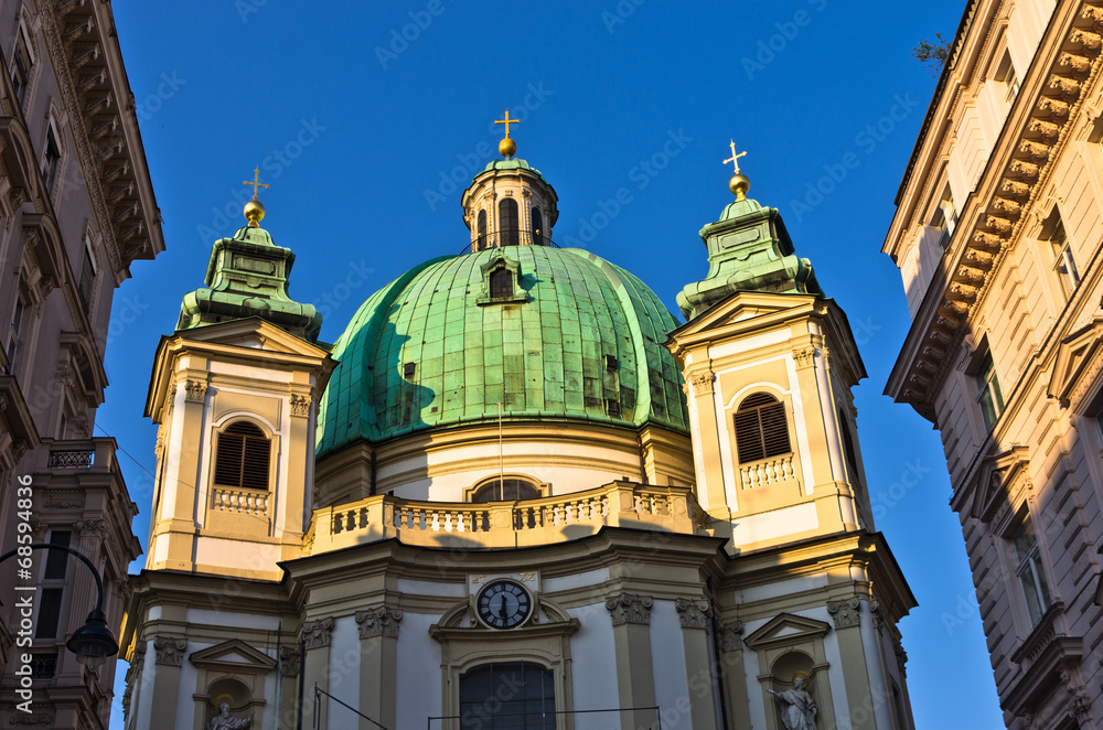 Saint Peter's church on Petersplatz in downtown of Vienna