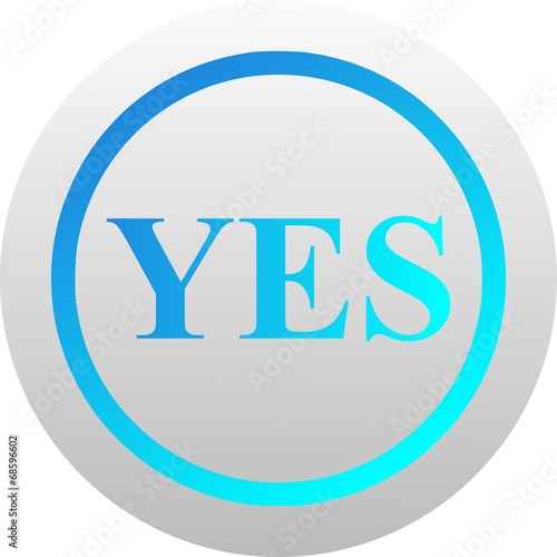 Yes icon (vector)