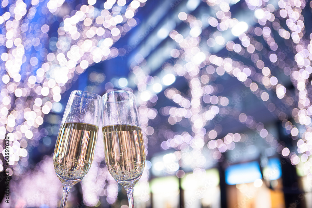 シャンパンで乾杯 Stock Photo Adobe Stock