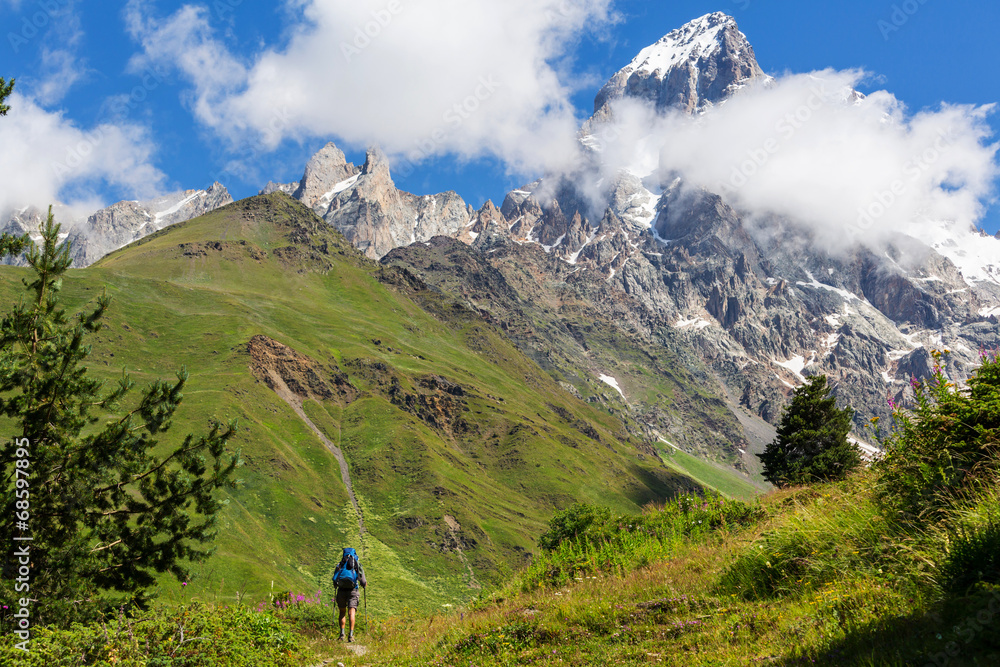 Fototapeta premium Hike in mountains