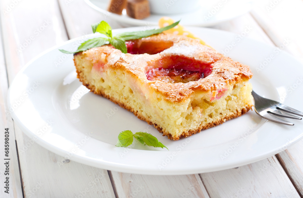 Slice of plum cake Slice of plum cake