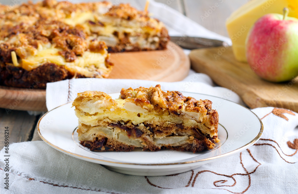 Apple and cheese tart Apple and cheese tart