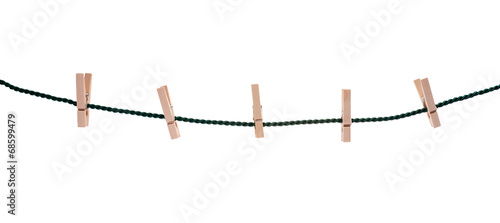 Wallpaper Mural Wäscheleine mit Wäscheklammern Torontodigital.ca