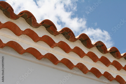 Dachziegelreihen