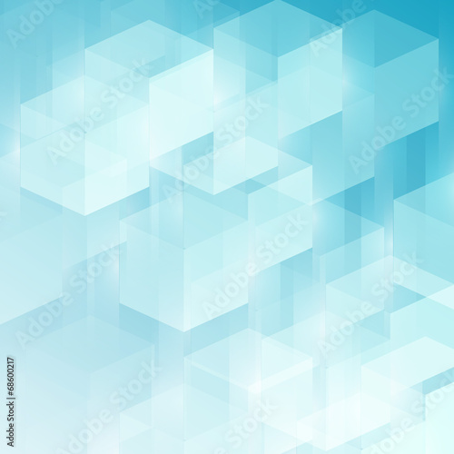 Abstract technology futuristic cubes vector background