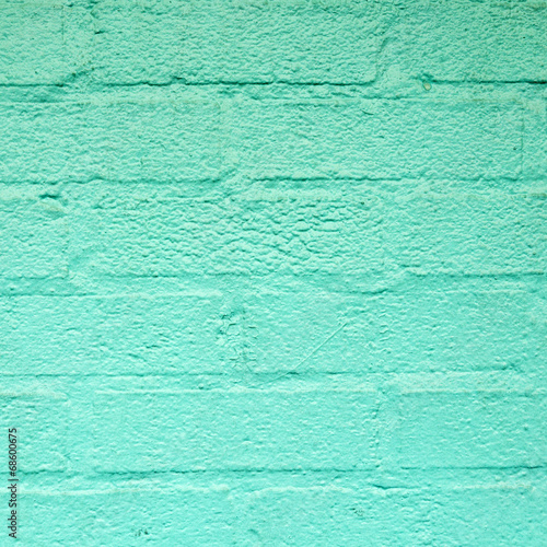 green harmonic brick wall