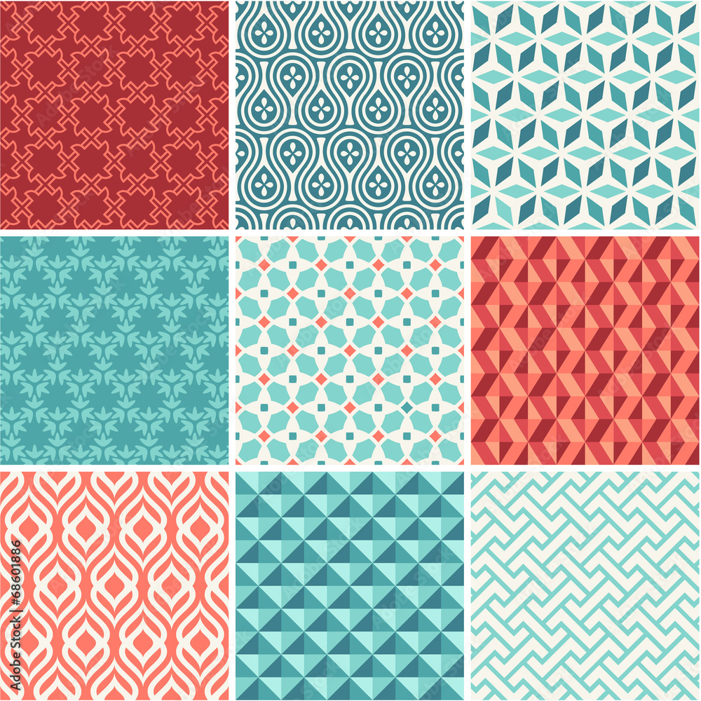 Oriental seamless pattern collection Oriental seamless pattern collection