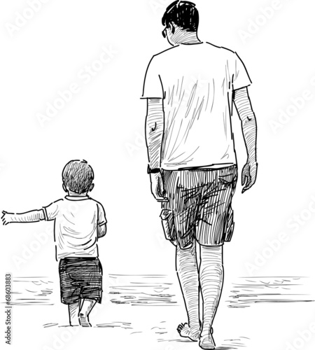 man and his kid