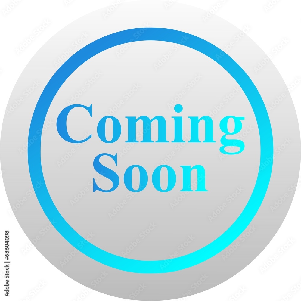 Coming Soon icon (vector)