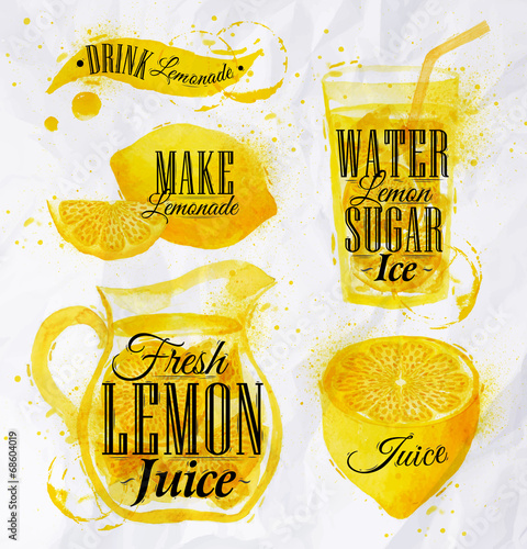 Lemonade watercolor