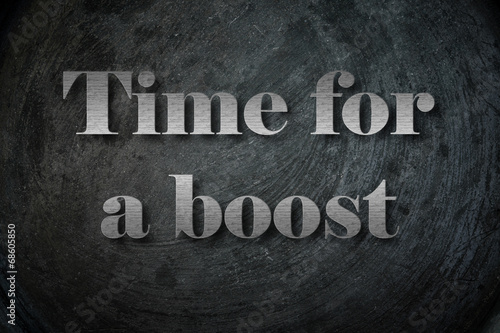 Time for a boost text on Background