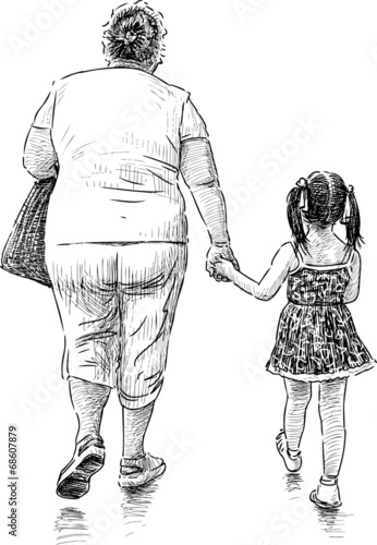 grandmother and granddaughter