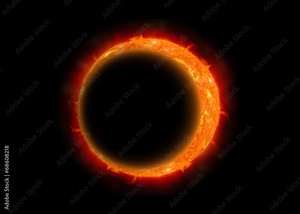A total eclipse of the moon A total eclipse of the moon
