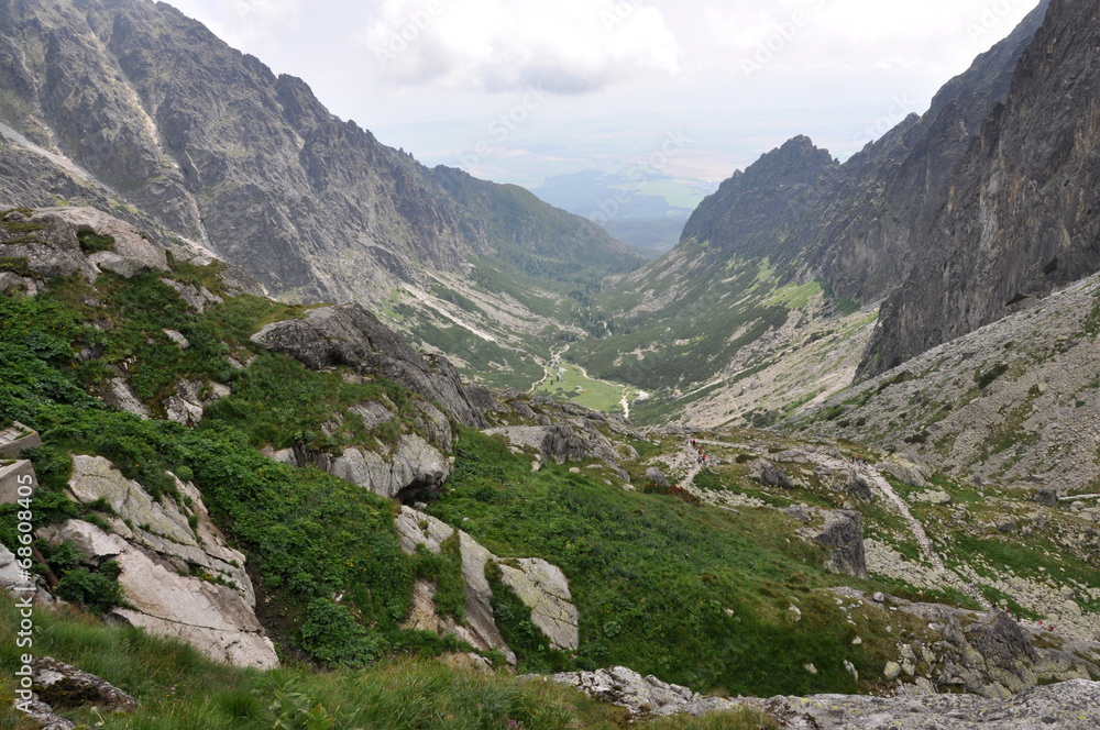 Fototapeta premium mountains and valleys of the High Tatras, Slovakia, Europe