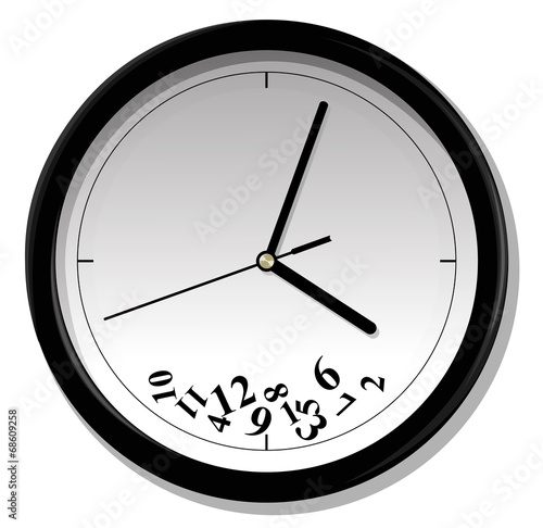 Vector illustration of clock