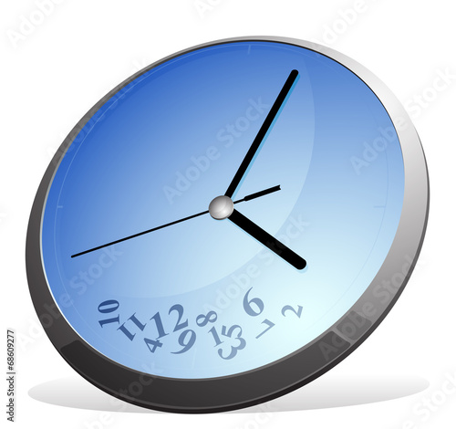 Vector illustration of clock